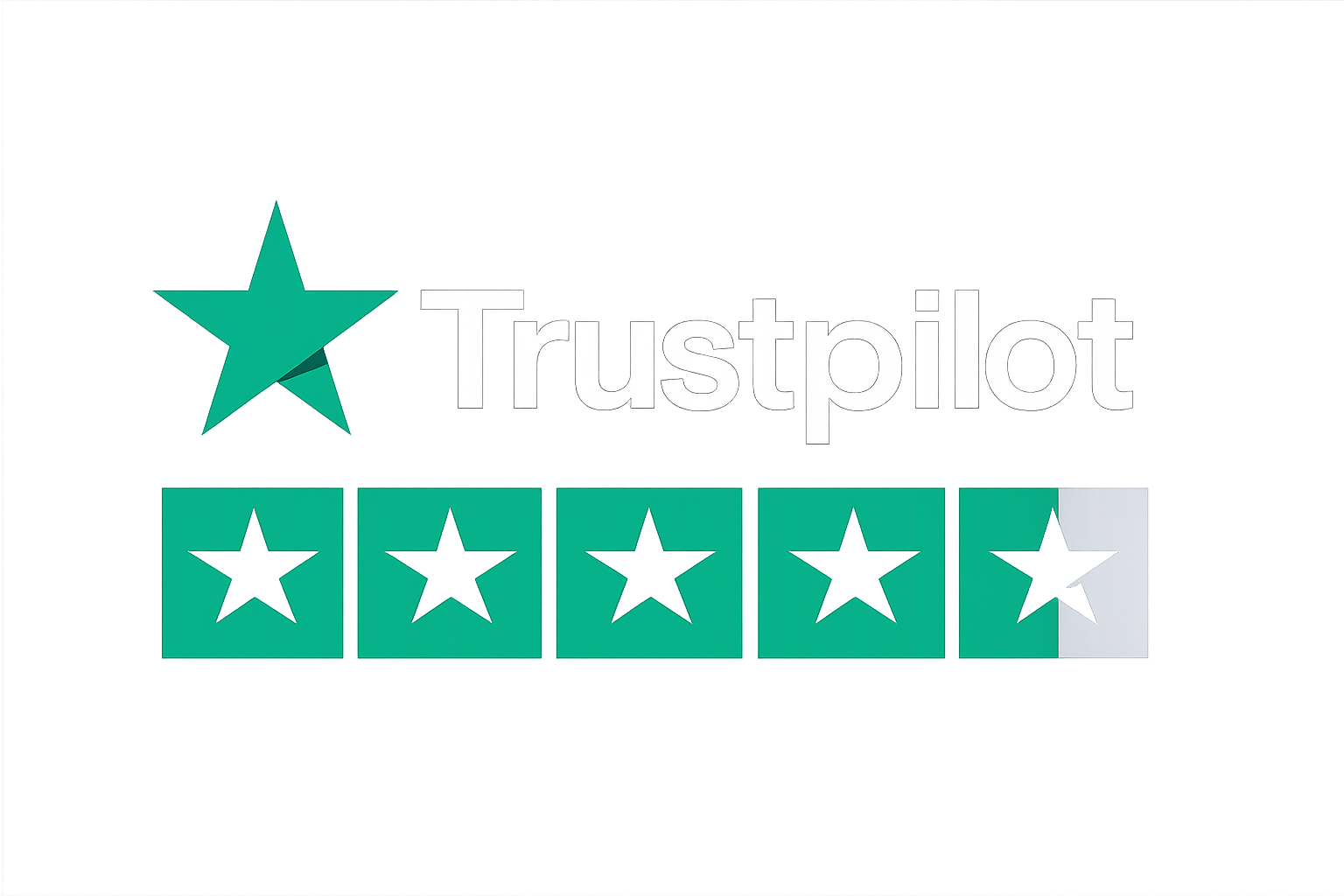 Calificación 4.9 sobre 5 en Trustpilot